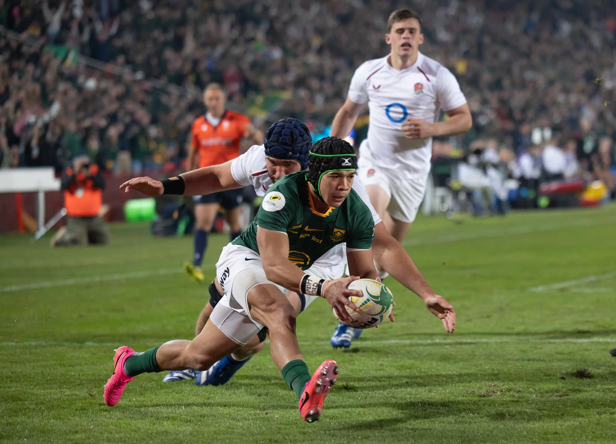 Cheslin Kolbe — South Africa vs England — Nations Championship — 2026 · Photo: GB Jordaan / Octafield
