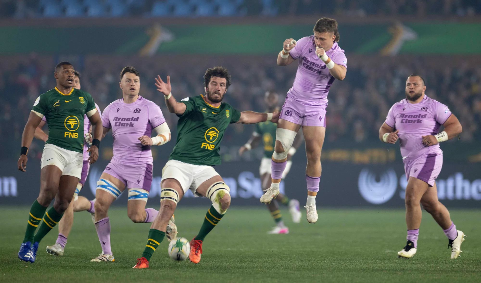 Ruan Nortje, Damian Willemse — South Africa vs Scotland - The Nations Championship — 2026 · Photo: GB Jordaan / Octafield
