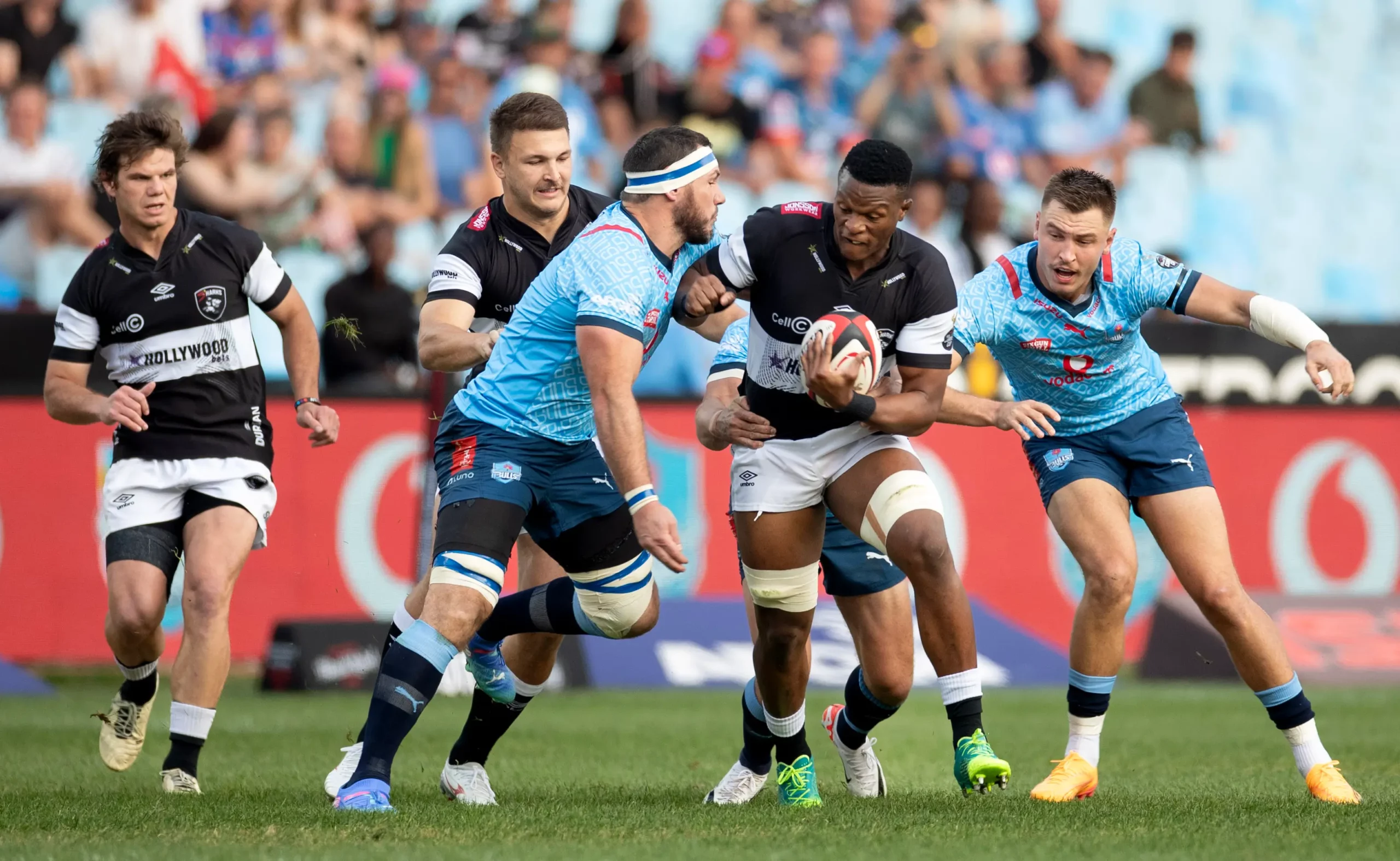 Marcelle Coetzee Tackling A Player - 2024 Carling Currie Cup