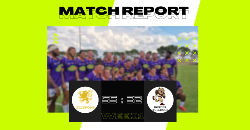 Novavit Griffons Overpower Border Bulldogs in Eight-Try Thriller